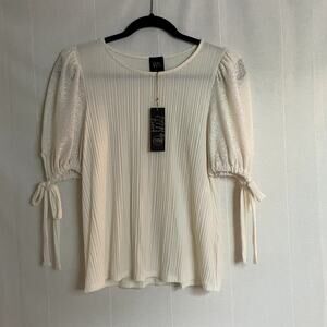 NWT Anthropologie W5 Cream Top Size Medium